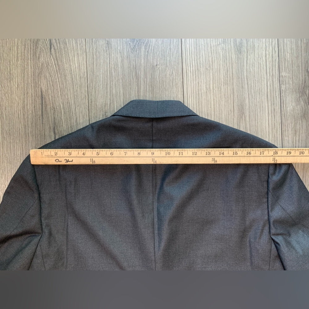 Boggi Milano Loro Piana Four Seasons Super 130's WoolBlazer Suit Jacket Sz 40 7R - Picture 9 of 16